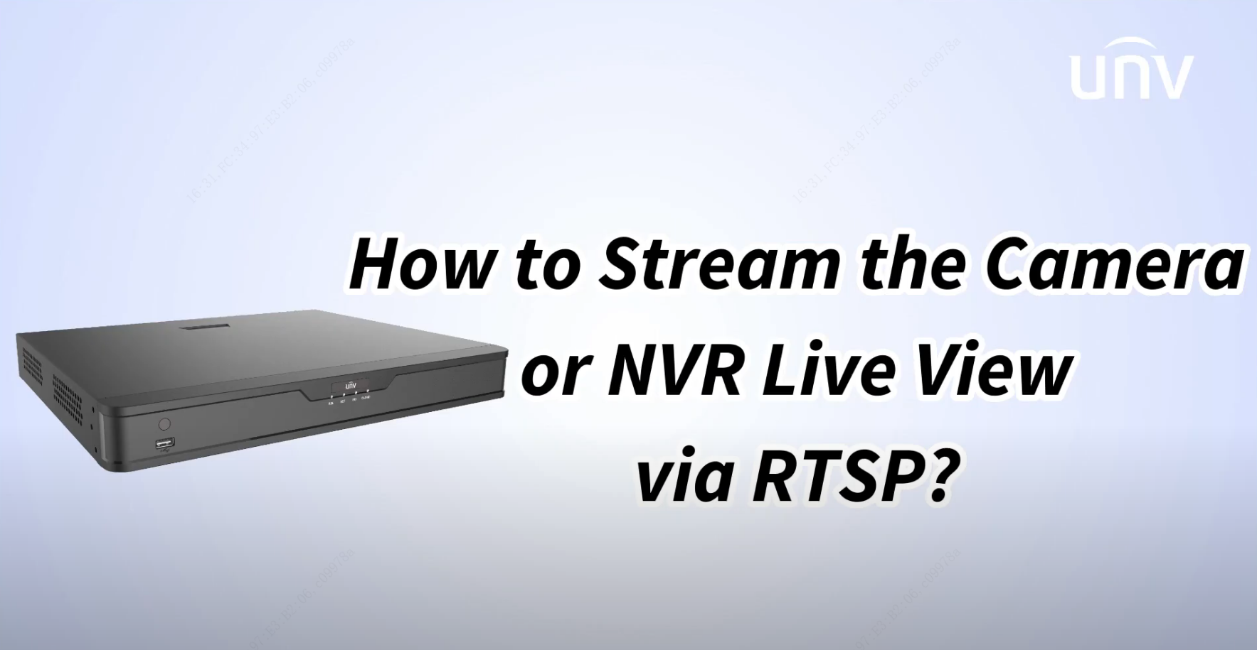 Stream Cameras or NVR via RTSP Image